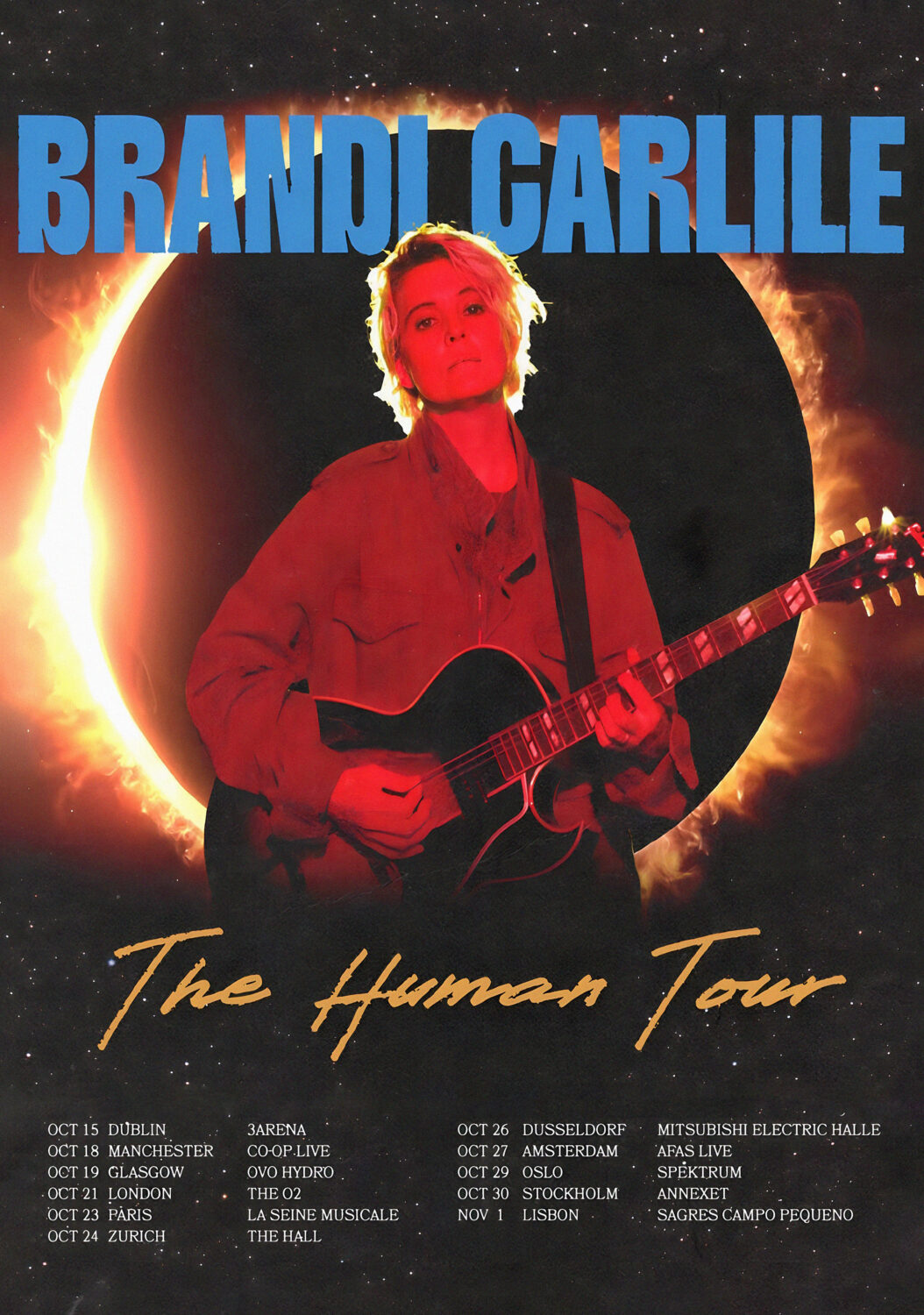 Brandi Carlile concert tour poster 2026