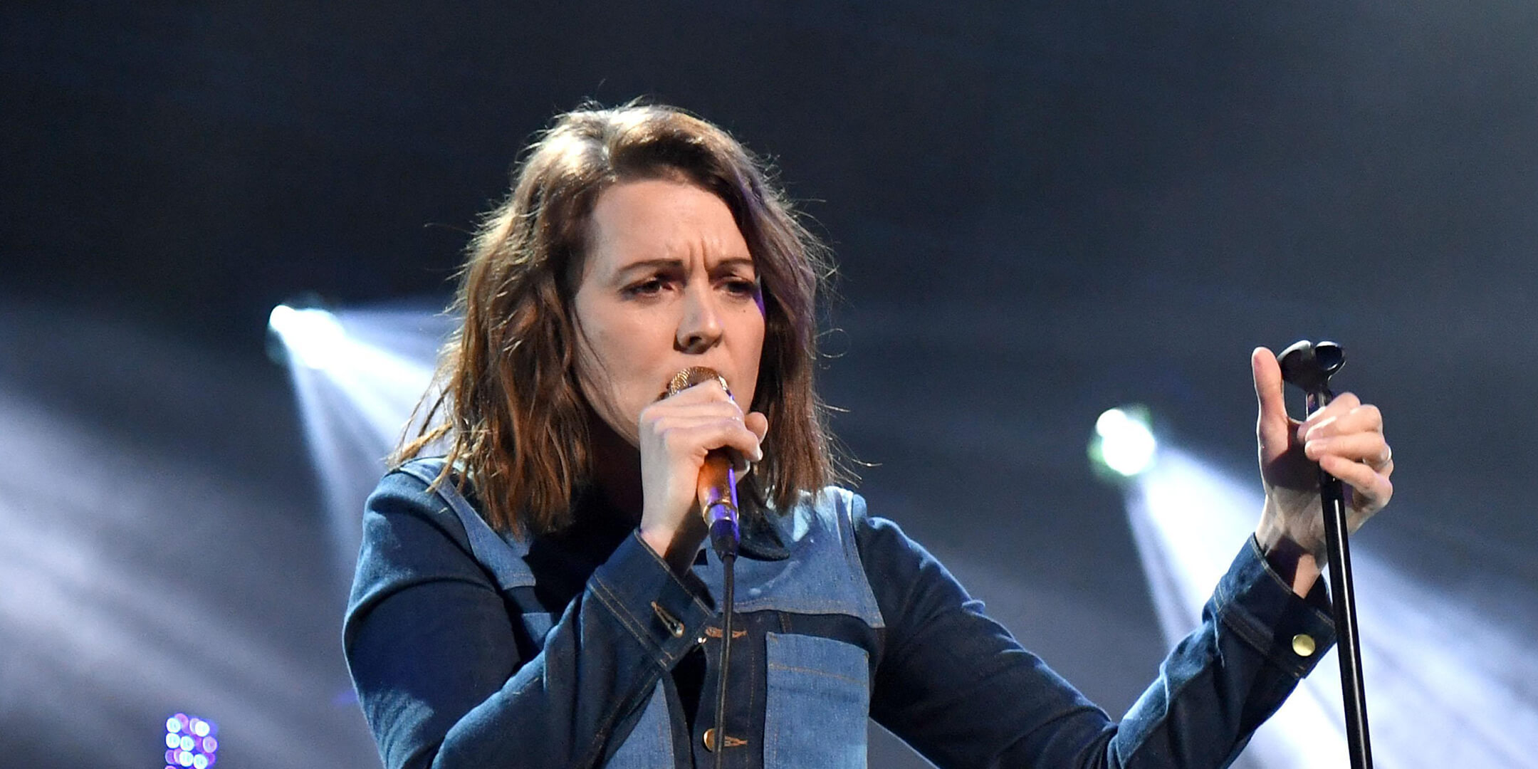 Brandi Carlile performing on tour